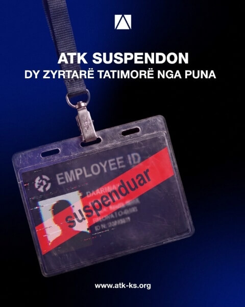 KOMUNIKATË PËR MEDIA – ATK suspendon dy zyrtarë tatimorë pas ngritjes së aktakuzës