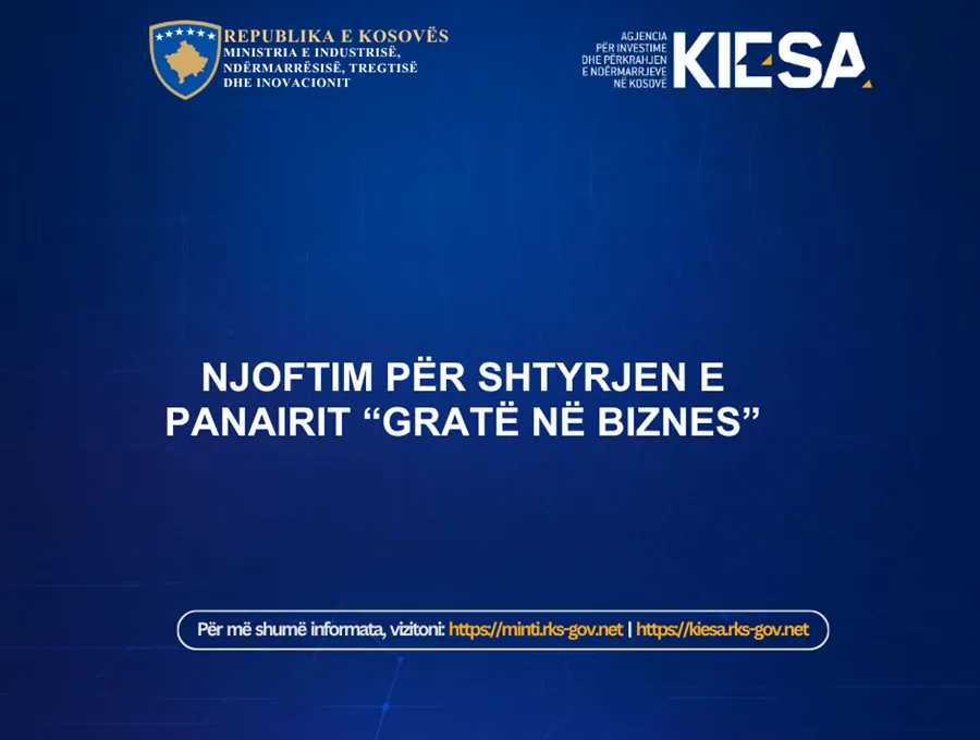 Njoftim për shtyrjen e panairit “Gratë në Biznes”